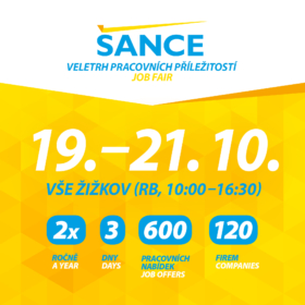 Navštivte veletrh pracovních příležitostí ŠANCE /19.-21. 10./